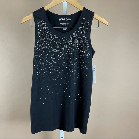 New! LC Couture Rhinestone Tank Top Size Medium Large Modest - Picture 1 of 7